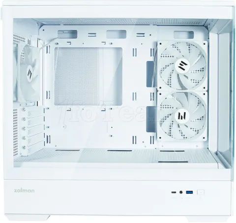 Photo de Boitier Mini Tour Micro ATX Zalman P30 RGB avec panneaux vitrés (Blanc)