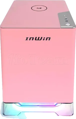 Photo de Boitier Mini Tour Mini ITX InWin A1 Plus RGB avec panneau vitré + Alimentation 650W (Rose)