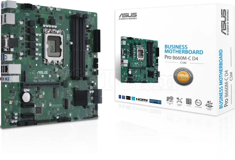 Photo de Carte Mère Asus Pro B660M-C D4-CSM (Intel LGA 1700) Micro ATX