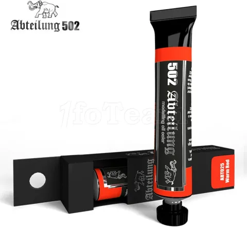 Photo de Abteilung 502 Tube de Peinture à l'Huile - Warm Red (20 ml)