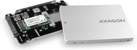 Photo de Adaptateur 2,5" Axagon RSS-M2SD pour disque M.2 S-ATA (Argent)