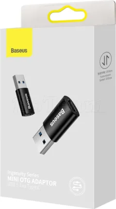 Photo de Adaptateur Baseus USB-C 3.1 Vers USB-A OTG (Noir)