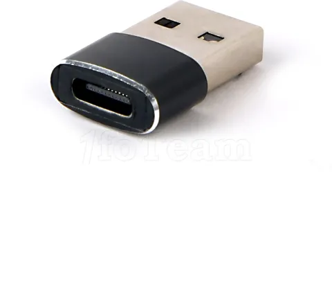 Photo de Adaptateur CableXpert USB-A vers USB-C (Noir)