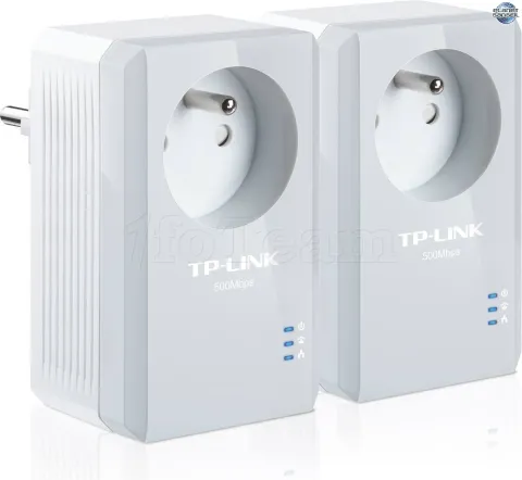 Photo de Adaptateur CPL TP-Link TL-PA4015PKIT HomePlug AV 500 Mbits (pack de 2) + prise intégrée