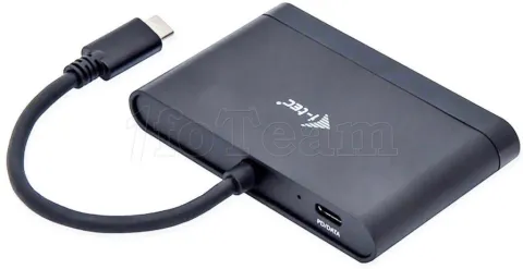 Photo de Adaptateur I-Tec USB-C vers HDMI et 2x USB-A (Noir)