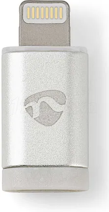 Photo de Adaptateur Nedis Lightning vers Micro USB-B (Argent)