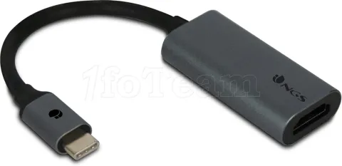 Photo de Adaptateur NGS HDMI femelle 2.0 vers USB mâle Type C