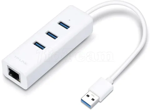 Photo de Adaptateur RJ45 / USB-A 3.0 TP-Link UE330 (Blanc)