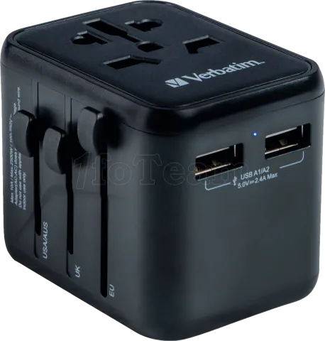 Photo de Adaptateur universel de voyage Verbatim UTA-01 12W (Noir)