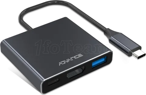 Photo de Adaptateur USB 3.0 Type C Advance Xpand Smart vers HDMI + 1xUSB Type C et 1x USB Type A