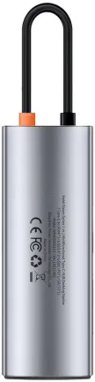 Photo de Adaptateur USB 3.0 Type C Baseus Metal Gleam 7en1 (Gris)
