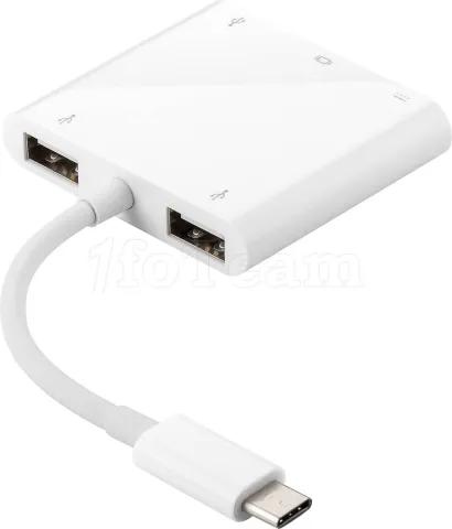 Photo de Adaptateur USB 3.0 Type C Goobay vers HDMI et Hub 4 ports