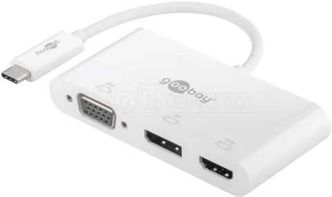 Photo de Adaptateur USB 3.0 Type C Goobay vers HDMI + VGA et DisplayPort