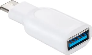 Photo de Adaptateur USB 3.0 Type C Goobay vers USB 3.0 Type A (Blanc)