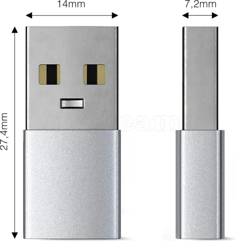 Photo de Adaptateur USB 3.0 Type C Satechi vers USB-A (Argent)