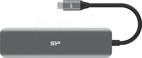 Photo de Adaptateur USB 3.0 Type C Silicon Power SU20 vers HDMI, lecteur de carte SD et USB Type A/C (Noir)