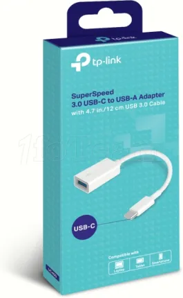 Photo de Adaptateur USB 3.0 Type C TP-Link UC400 vers USB Type A (Blanc)