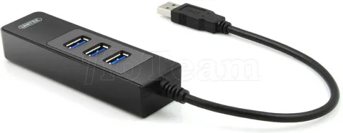 Photo de Adaptateur USB 3.0 Unitek vers RJ45 Gigabit et Hub 3 ports