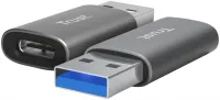Photo de Adaptateur USB 3.2 Type C Trust vers USB Type A M/F (Gris)