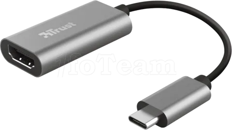 Photo de Adaptateur USB-C Trust Dalyx vers HDMI 15cm (Gris)