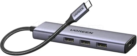 Photo de Adaptateur USB-C Ugreen vers 1x HDMI + 3x USB-A + 1x USB-C 100W (Gris)