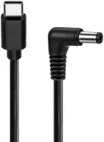 Photo de Adaptateur USB-C vers prise DC (2,1x5,5mm) Goobay 1m (Noir)