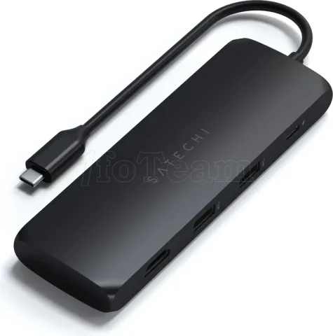 Photo de Adaptateur USB Type C Satechi Hybrid vers SSD M.2, HDMI et 3xUSB (Noir)