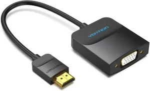Photo de Adaptateur Vention  HDMI mâle vers VGA femelle 15cm (Noir)