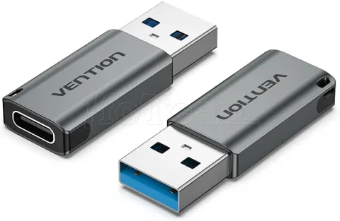 Photo de Adaptateur Vention USB 3.0 Male vers USB-C Femelle (Gris)
