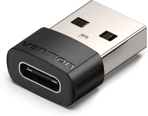 Photo de Adaptateur Vention USB-A vers USB-C (Noir)