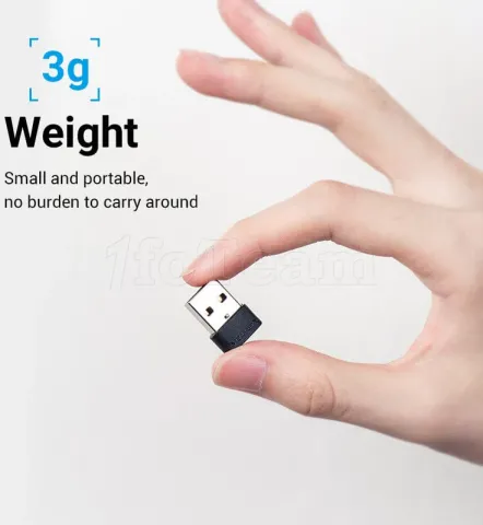 Photo de Adaptateur Vention USB-A vers USB-C (Noir)