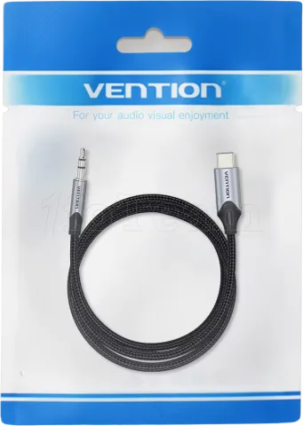 Photo de Adaptateur Vention USB-C mâle vers 3,5 mm mâle 1m (Noir)