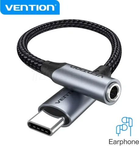 Photo de Adapteur Vention  USB-C vers 3.5mm 0.1m (Noir)