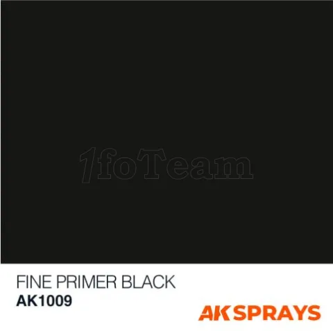 Photo de Ak Interactive Bombe sous-couche - Aérosol Fine Primer Black (400mL) (2 Buses incluses)