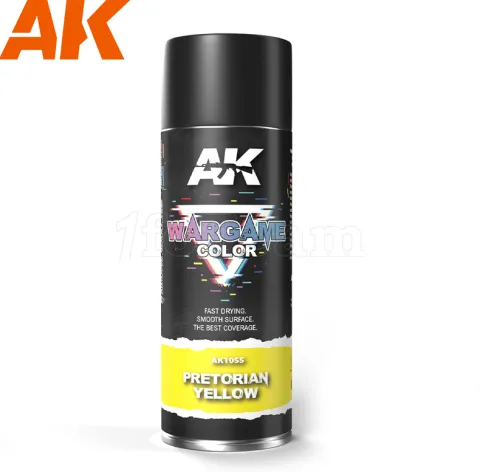 Photo de Ak Interactive Bombe sous-couche - Aérosol Pretorian Yellow (400mL)