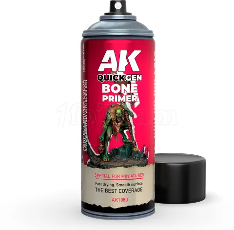Photo de Ak Interactive Bombe sous-couche - Aérosol Quick Gen Primer Bone (400mL)