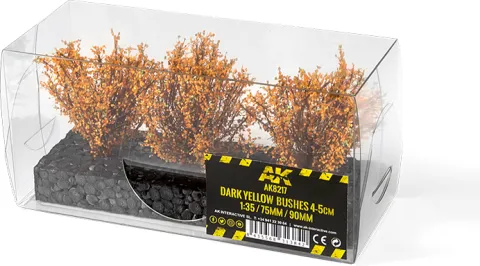 Photo de Ak Interactive - Dark Yellow Bushes 4-5cm 1:35 / 75m / 90mm