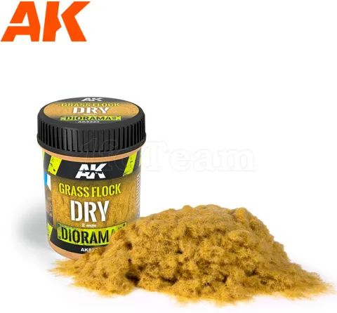 Photo de Ak Interactive Dioramas - Grass Flock Dry 2mm (250 ml)