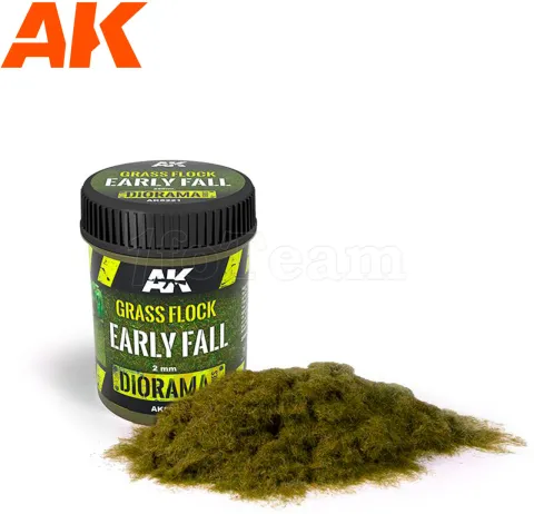 Photo de Ak Interactive Dioramas - Grass Flock Early Fall 2mm (250 ml)