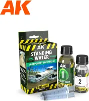 Photo de Ak Interactive Dioramas - Resine Eau Stagnante (Epoxy 2 Composants) (180 ml)