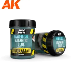 Photo de Ak Interactive Dioramas - Water Gel Atlantic Blue (250 ml) (Base Acrylique)