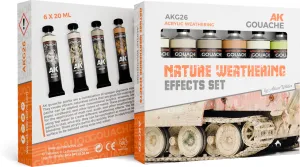 Photo de Ak Interactive Gouache - Nature Weathering Effects Set (Set de 6 Ref.)