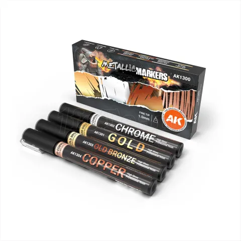 Photo de Ak Interactive - Metallic Markers (4 Markers)