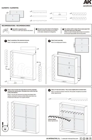 Photo de Ak Interactive Organizer Modulaire pour Bouteilles 17-18ml