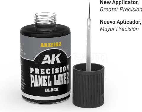 Photo de Ak Interactive Paneliner Enamel - Black (30 ml)