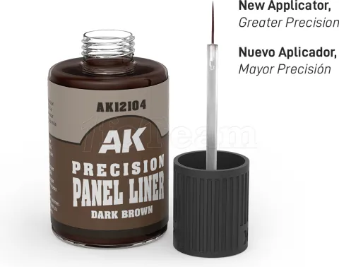 Photo de Ak Interactive Paneliner Enamel - Dark Brown (30 ml)