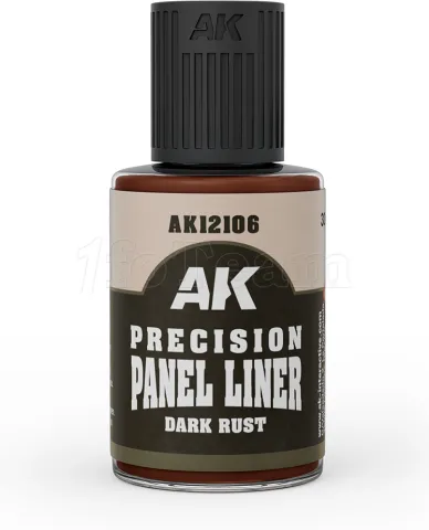 Photo de Ak Interactive Paneliner Enamel - Dark Rust (30 ml)