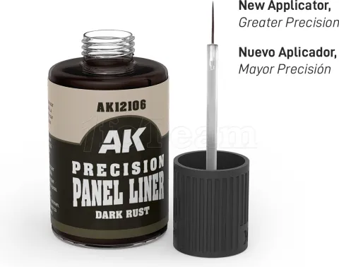 Photo de Ak Interactive Paneliner Enamel - Dark Rust (30 ml)