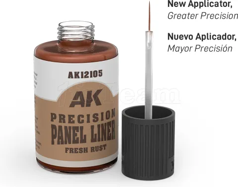 Photo de Ak Interactive Paneliner Enamel - Fresh Rust (30 ml)