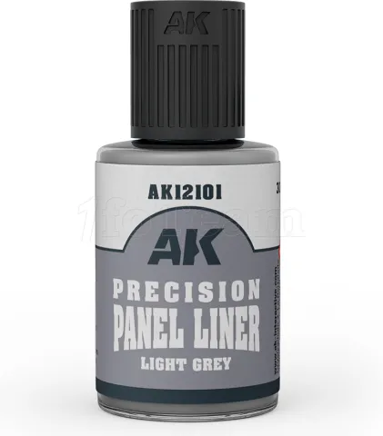 Photo de Ak Interactive Paneliner Enamel - Light Grey (30 ml)